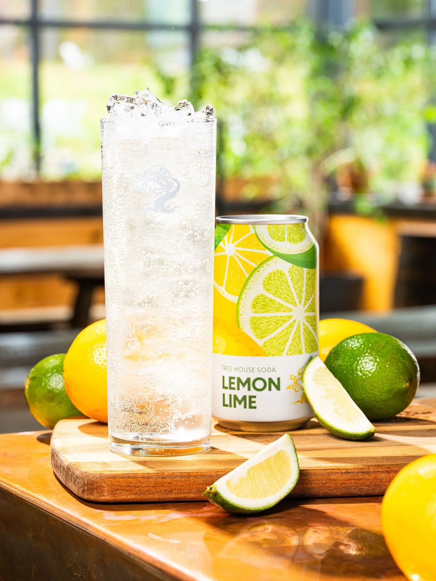 Listen, it was only a matter of time. We make soda now. Regularly, because you're drinking a lot of it. 

Our Lemon Lime Soda is made with pure cane sugar and real fruit pur&eacute;es, and it pops with notes of candied lemon peel and freshly zested l