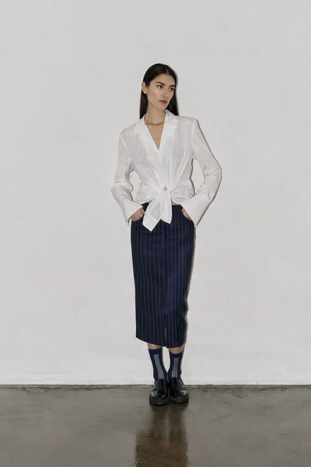 Norma - Nadelstreifen Print