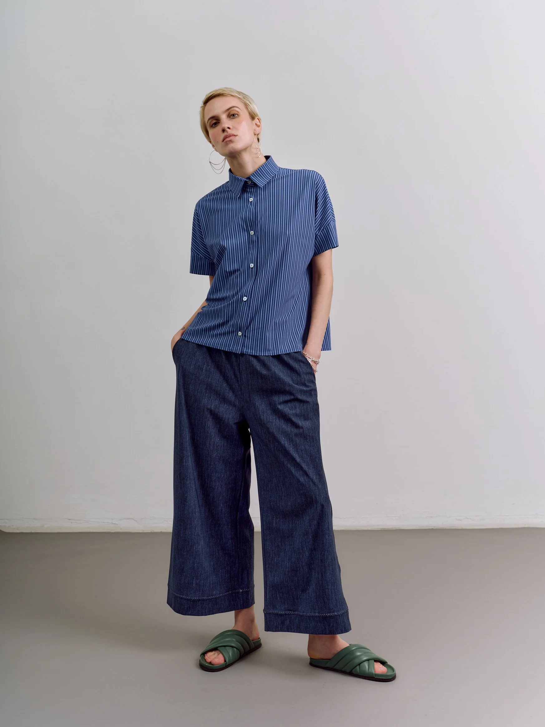 Boris lang - Denim Blue Print