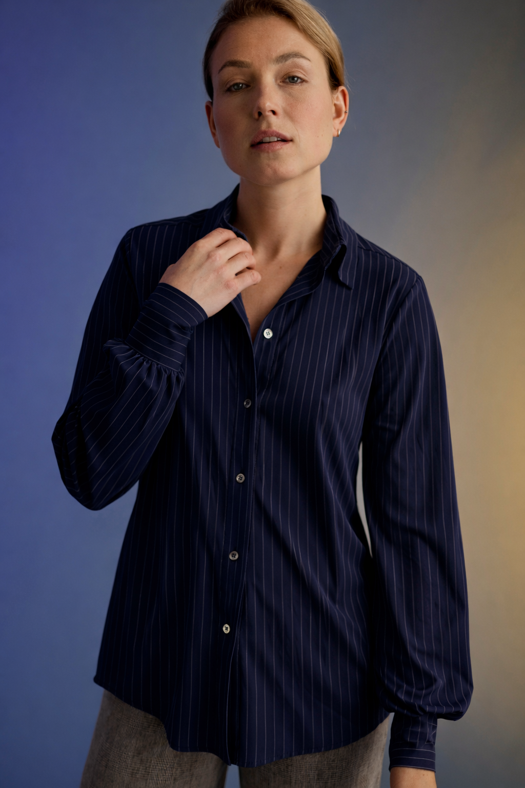 Yuri - Nadelstreifen Print