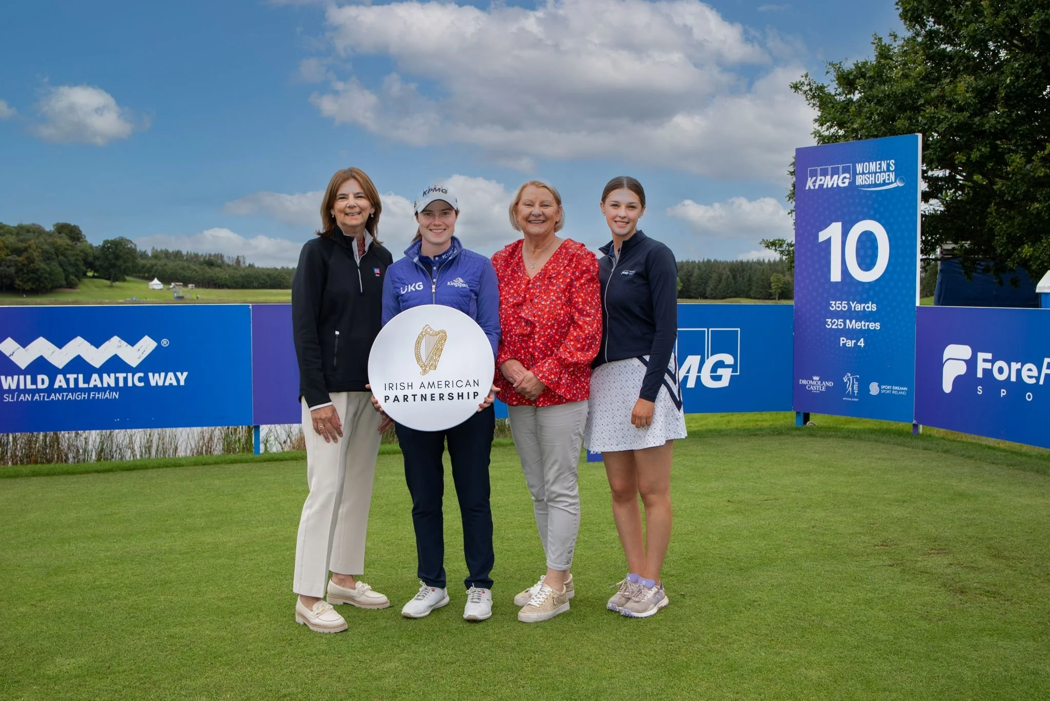 LPGA star Leona Maguire Presents $25,000 from the Irish American Partnership, marking over $250,000 received by thirty-five Primary Schools so far in 2023 