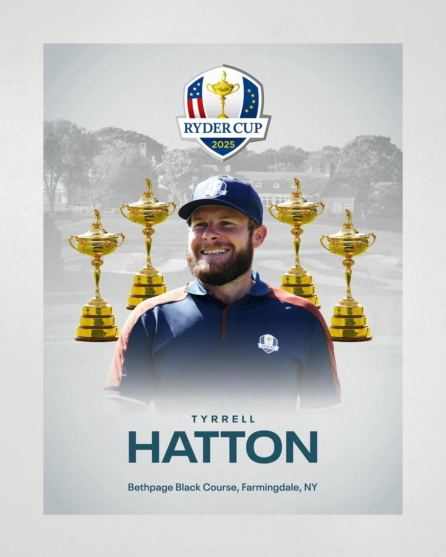 Congratulations Tyrrell on making the @rydercupeurope team! 
Next stop NYC! 🍏🇪🇺
