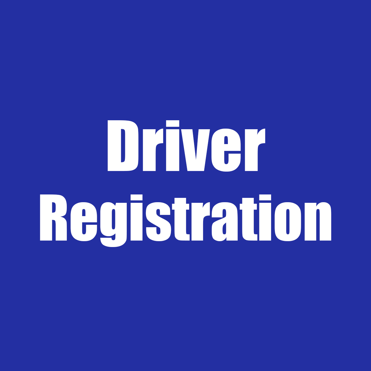 Driver Registration