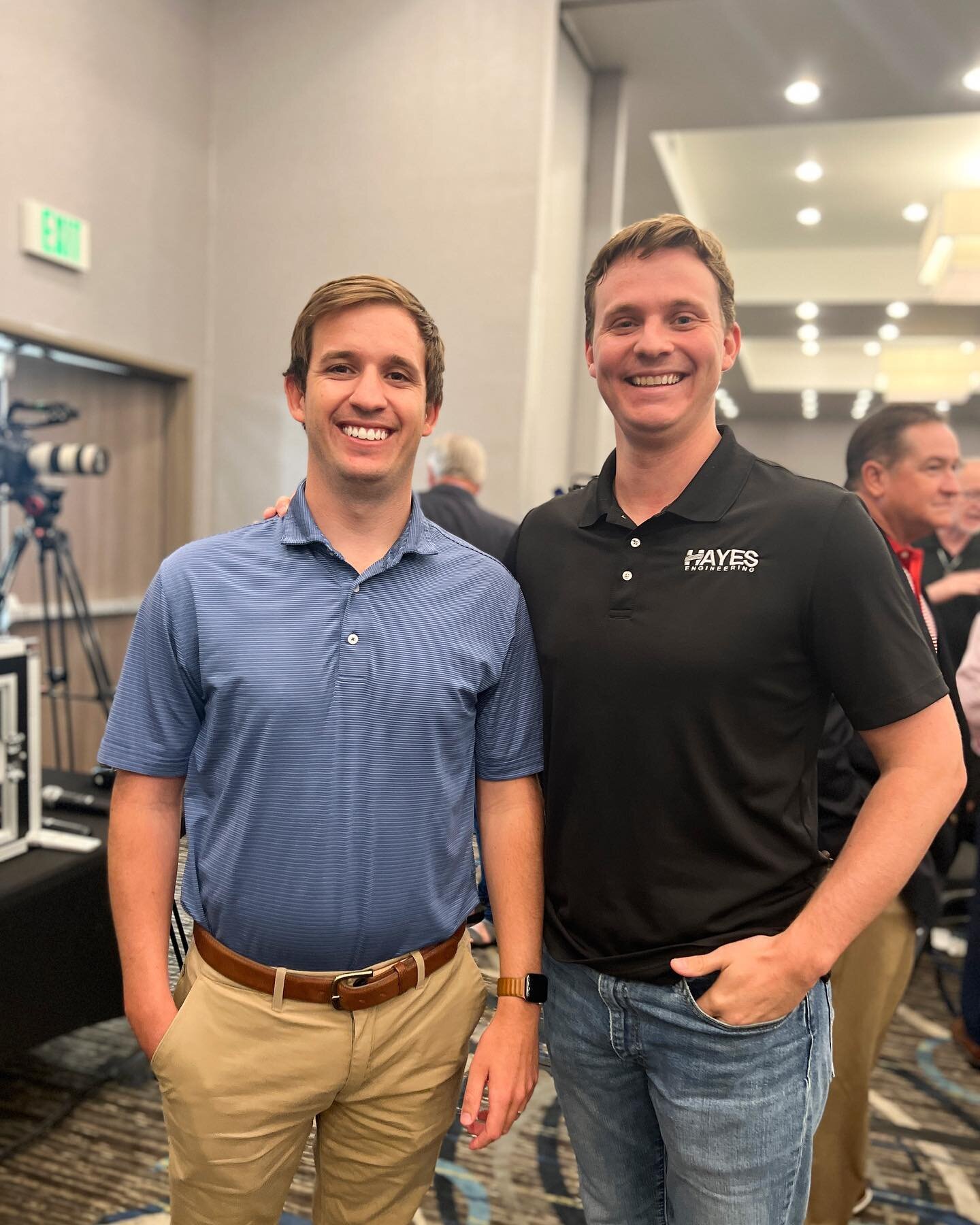 Our team, Stanley Hayes, P.E., Austin Lightle, P.E., and Landon White, E.I.T, enjoyed attending the @longviewchamber State of the County event today along with many other East Texas community leaders at the @hilongview Infinity Event Center. 

It was