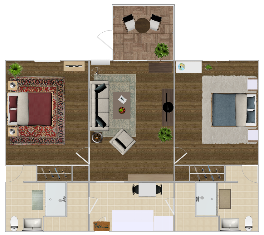 Springfield Assisted Living Two Bedroom Apartment Floor Plan