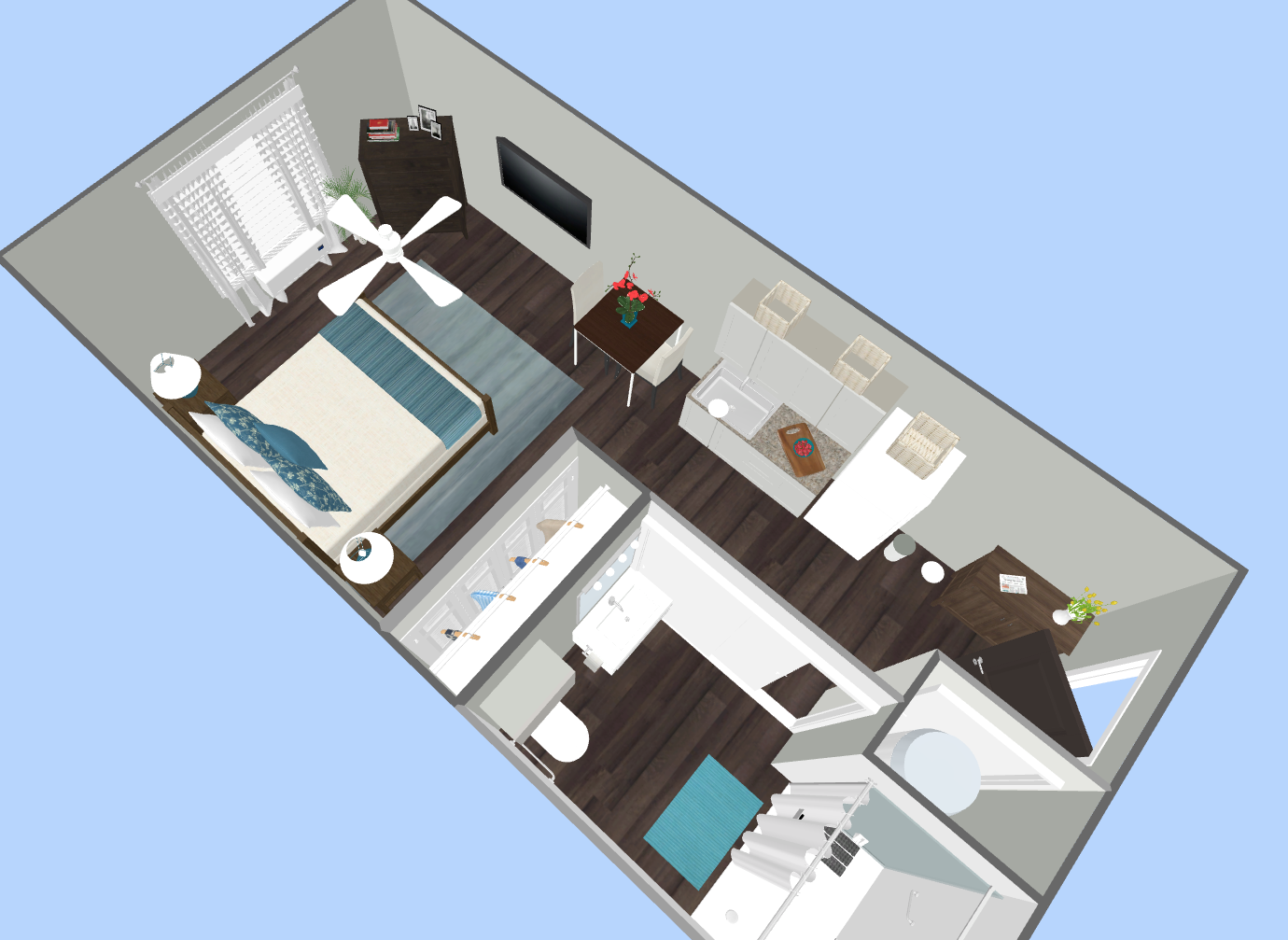 Springfield Assisted Living Luxury Studio Floor Plan Bird View