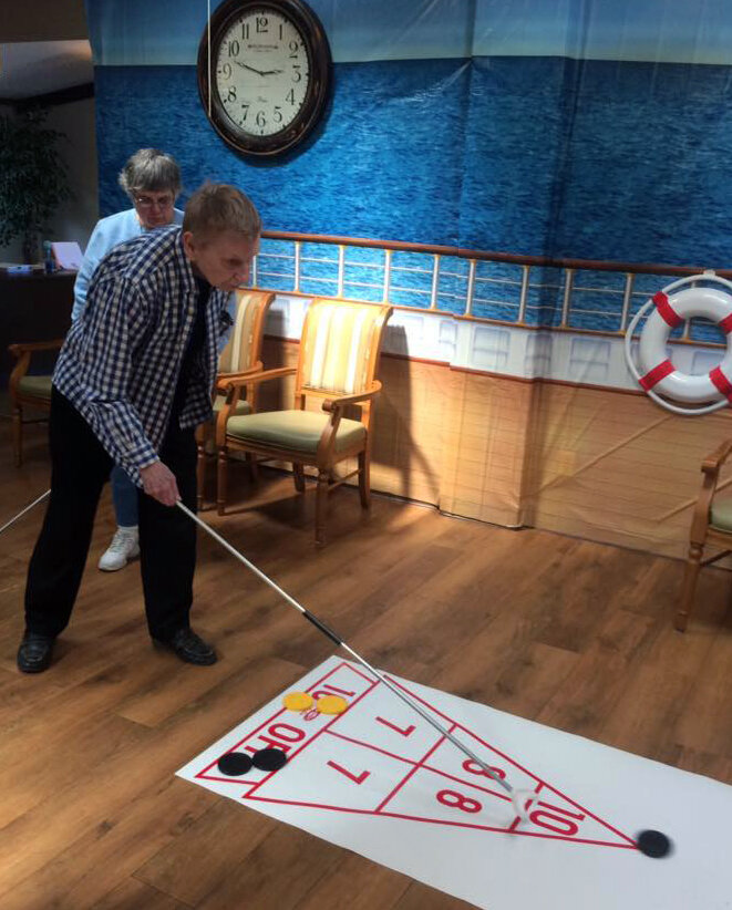 Springfield Assisted Living - Titanic Party - Shuffleboard