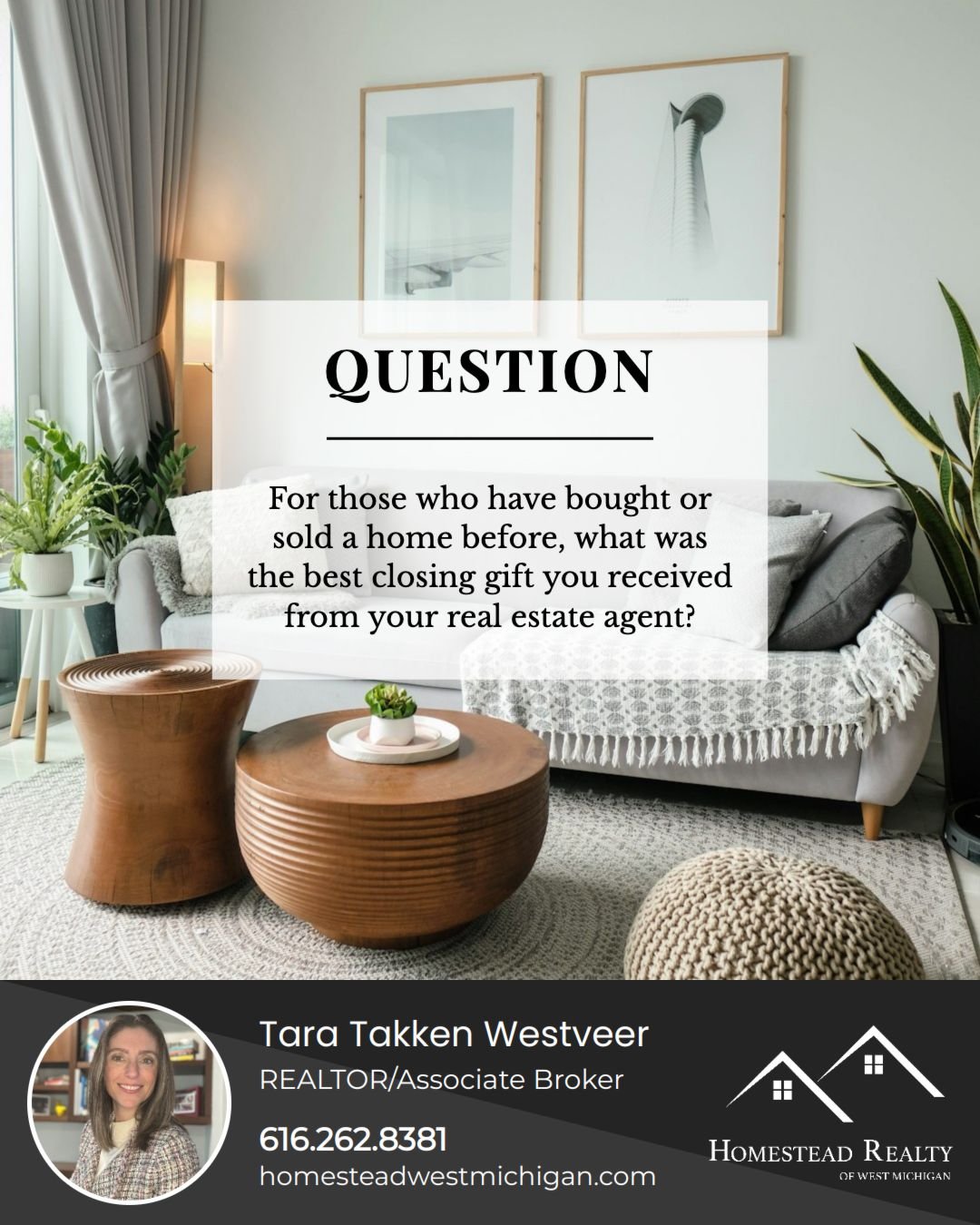 Closing day is unforgettable, but sometimes the closing gift is just as memorable. 🎁🏡

What&rsquo;s the best closing gift you&rsquo;ve ever received from your agent? Was it something practical, sentimental, over-the-top, or totally unexpected? Shar