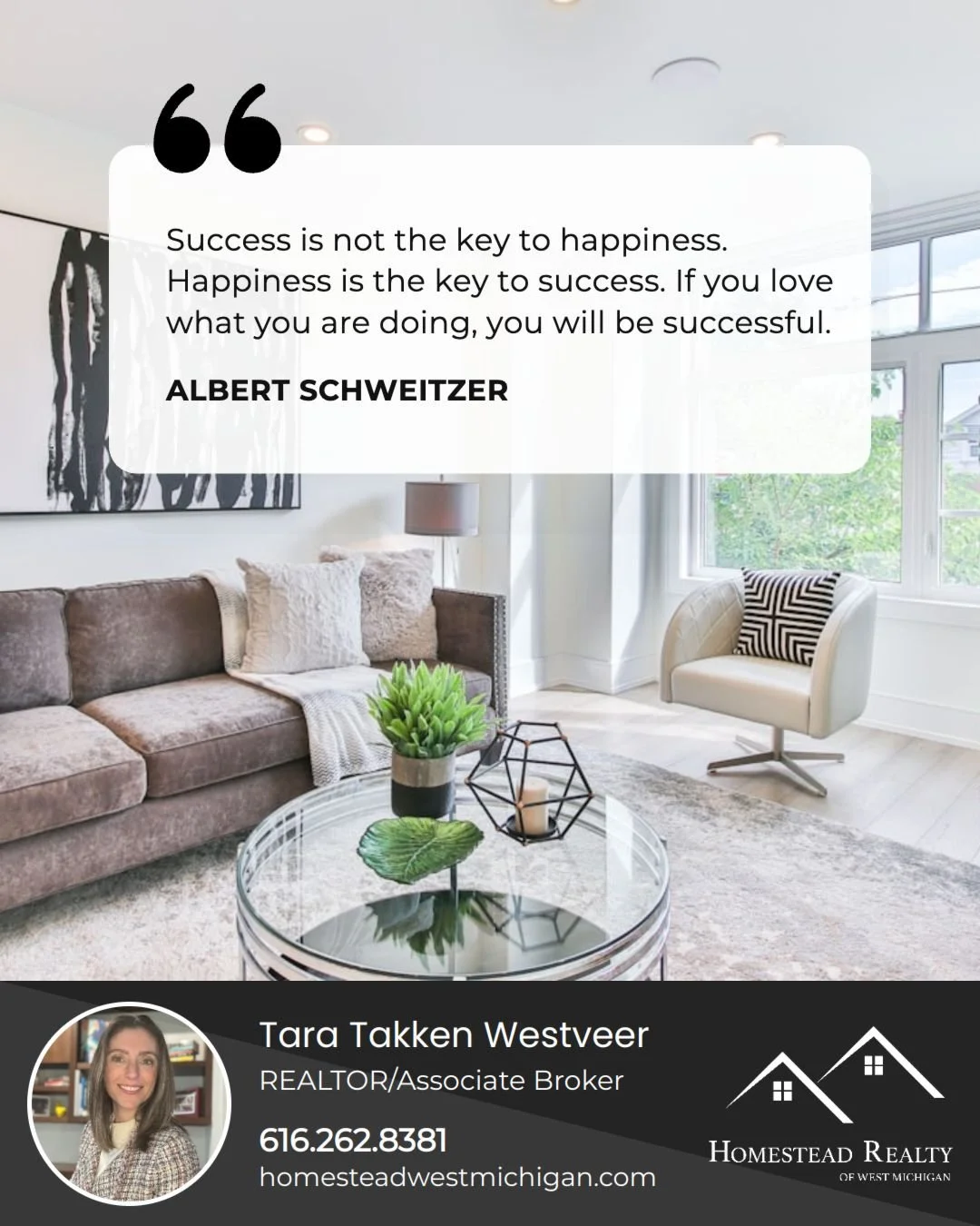 Do more of what actually makes you happy. When you enjoy what you&rsquo;re doing, everything else tends to fall into place. Find what feels right for you and lean into it&mdash;you&rsquo;ll be surprised how far it can take you.

#homesteadrealtyofwes