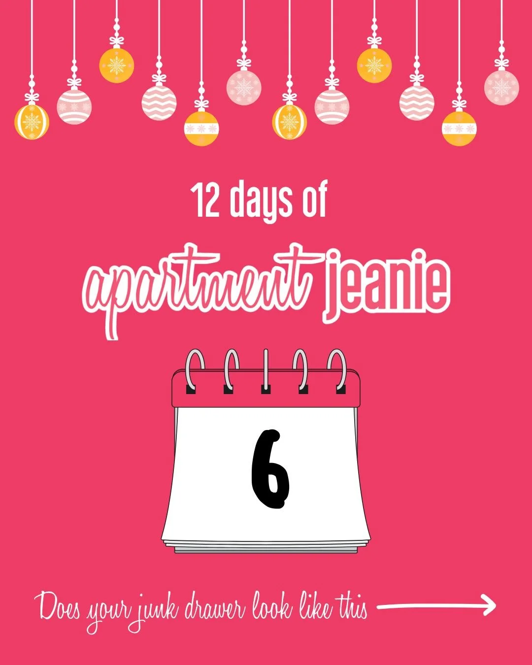 Day 6️⃣ finds us digging through the junk drawer which we like to reframe as a &lsquo;drop drawer&rsquo; or depending on the contents and/or location a &lsquo;utility drawer&rsquo;.

When you refer to a drawer as JUNK, then you treat it like 🗑️ so e