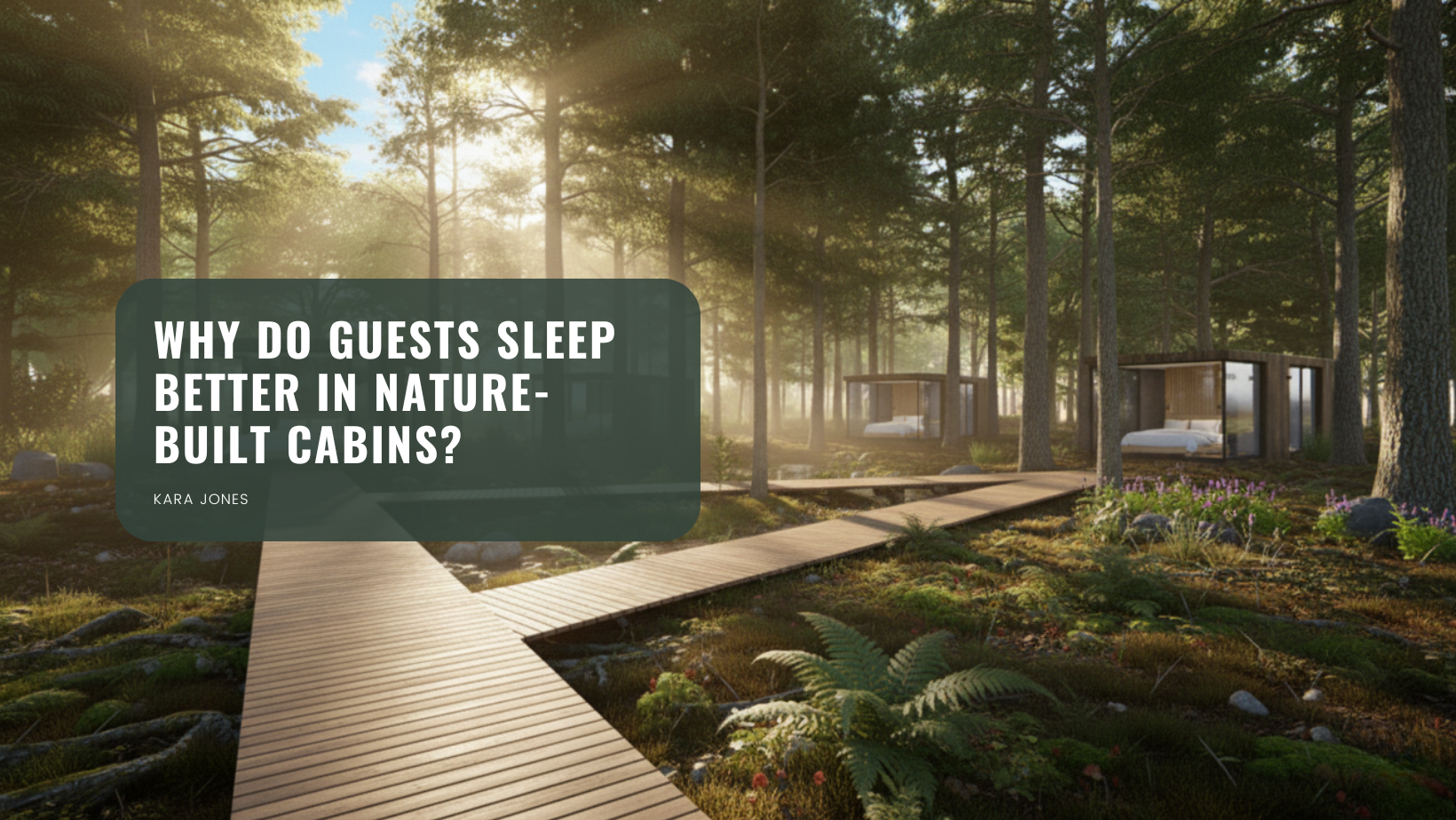 Why Do Guests Sleep Better in Nature-Built Cabins?