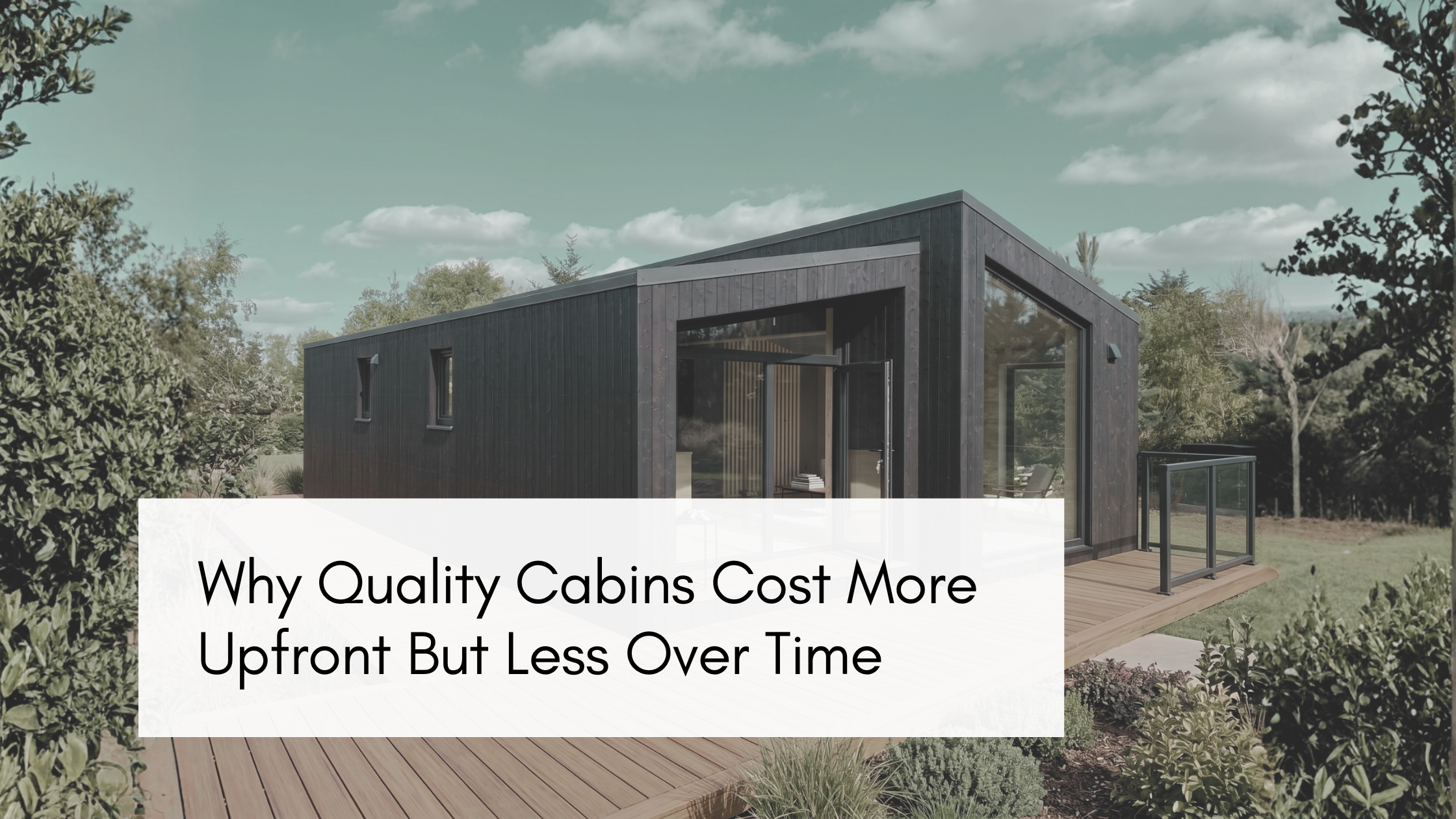 Why High-Quality Cabins Cost More Upfront — But Less Over Time