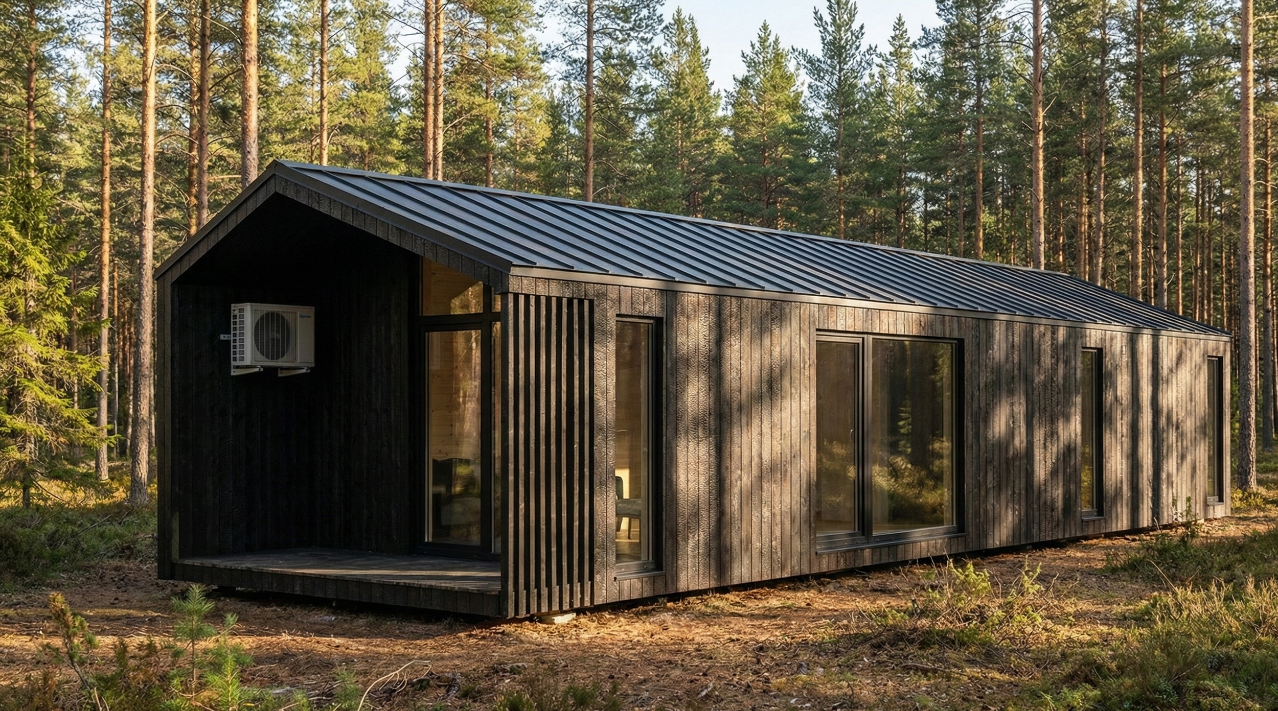 This is an image of the Nordridge luxury, Scandi lodge