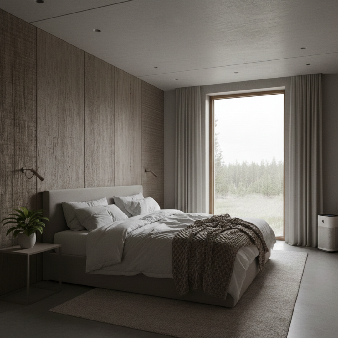 Stunning calming interior of the NordSeries By THC Homes