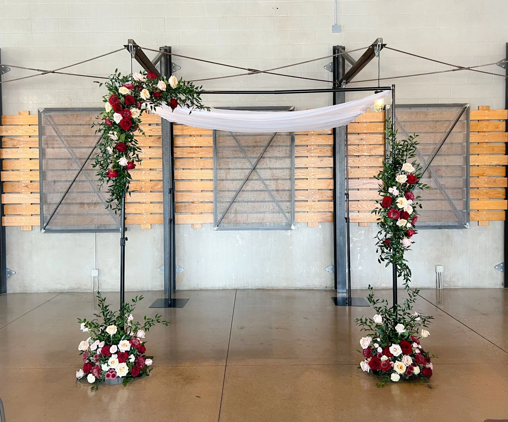 Burgundy cream chuppah South Second.jpg