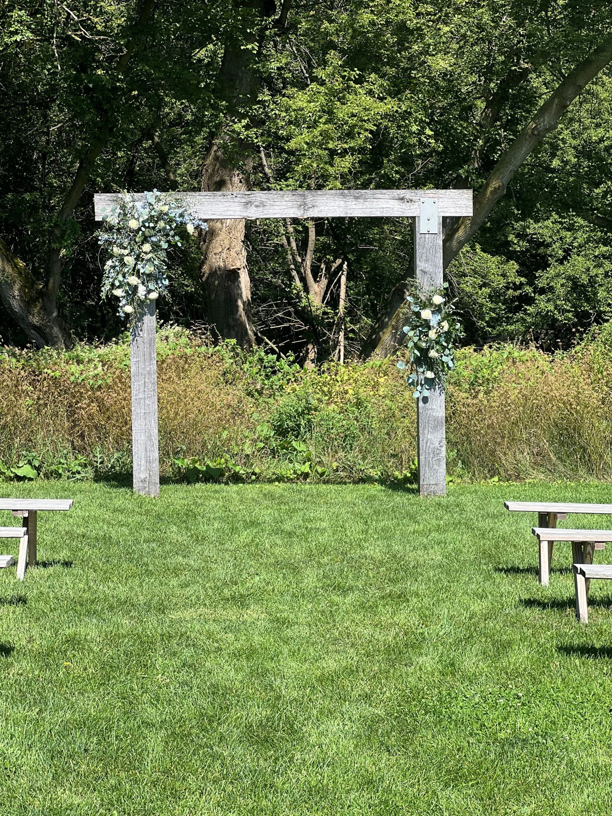 Bowery outdoor arch blue and white florals.jpg