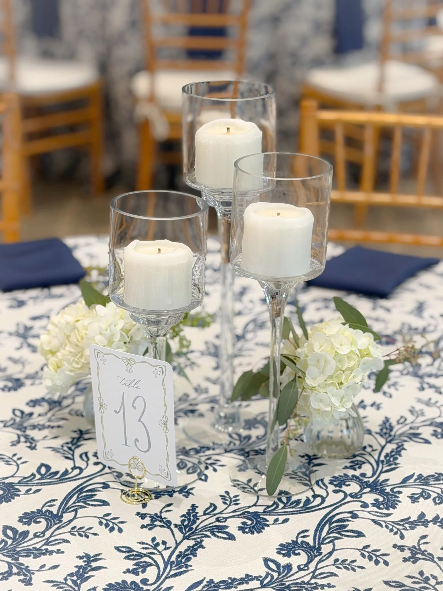 Monets with hydrangea bud vases.jpg