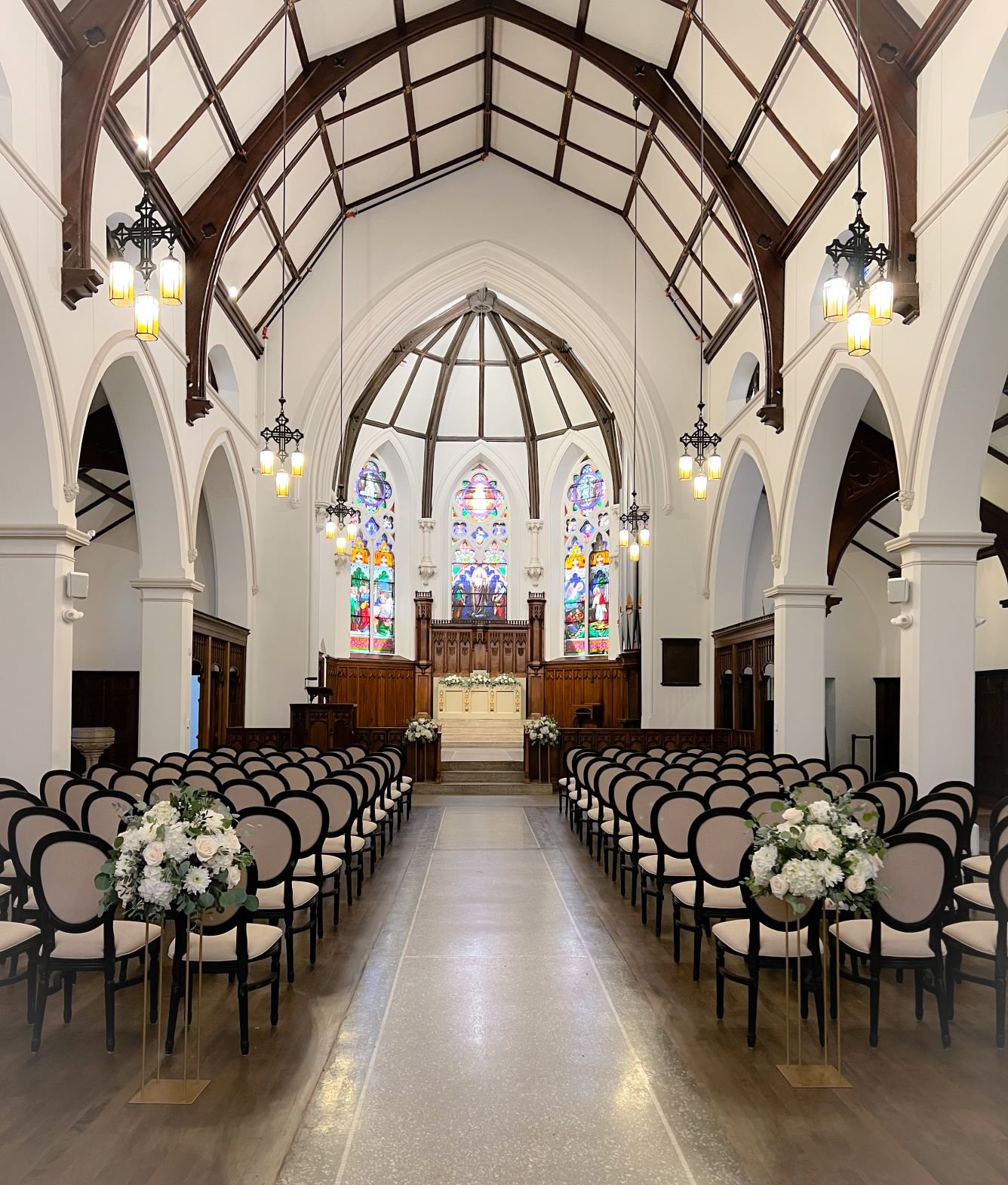 St James ceremony altar and gold stands.JPEG