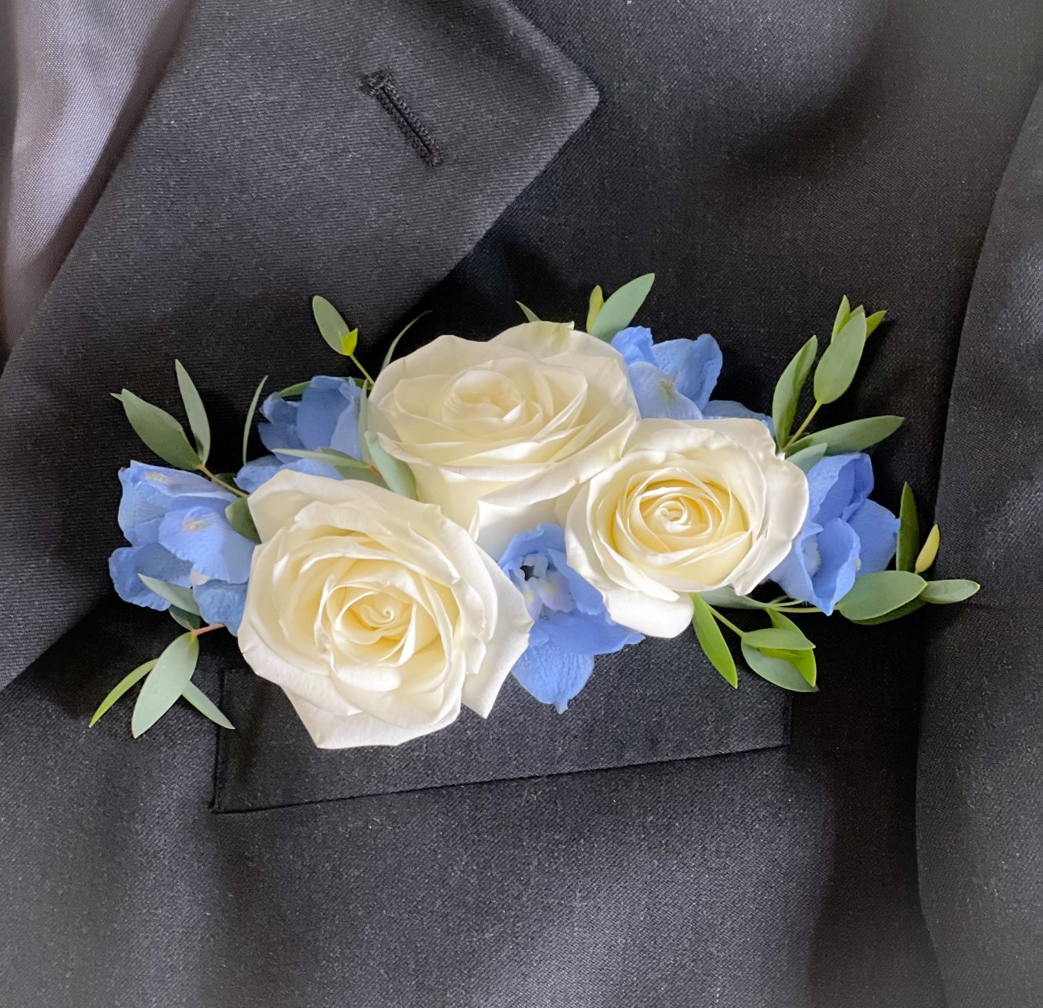 Snowflake delphinium pocket square.jpg