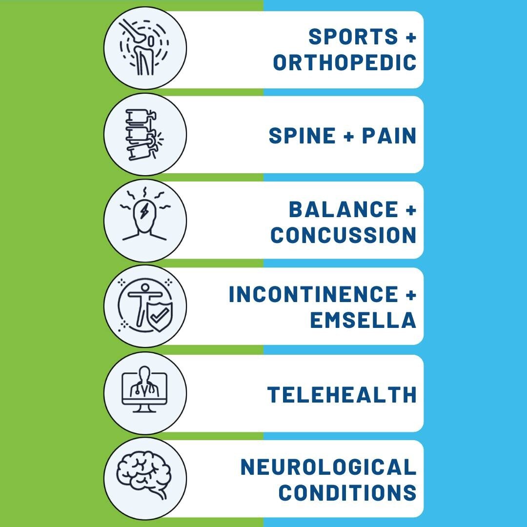 Some of the services offered at Hingham Physical Therapy! For more detailed info and our additional service list, head to our website! www.physicaltherapyma.com