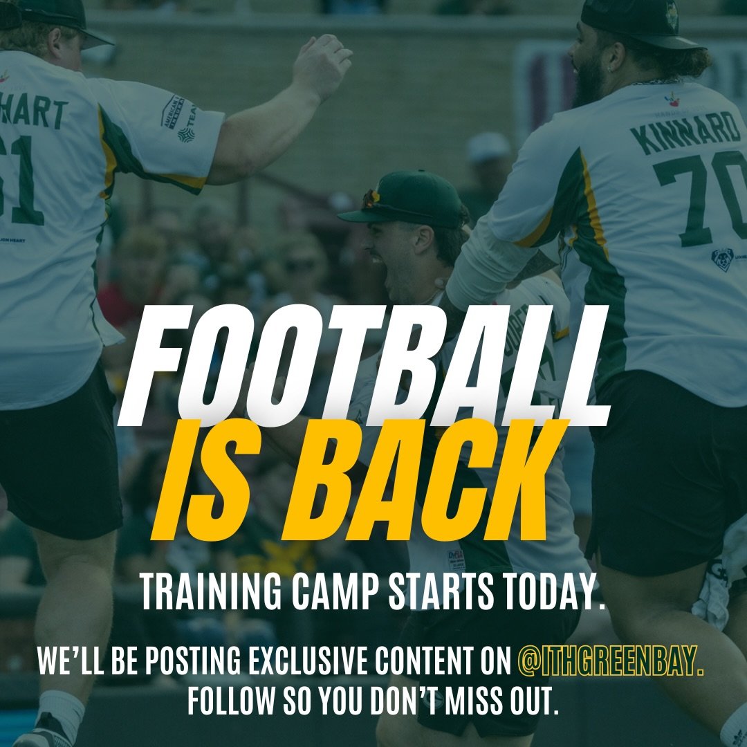 🏈 FOOTBALL IS BACK!&nbsp;🏈

Training camp starts today, and we&rsquo;re ready for another season of Packers football.

Over the years, this community has followed along for both the Green Bay Charity Softball Game&nbsp;and Inside the Huddle, and we