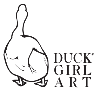Duck Girl Art