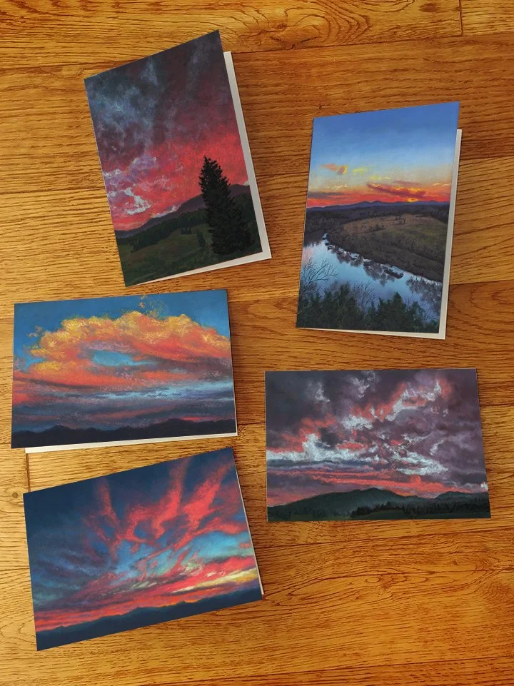 Sunsets Part Three Note Cards