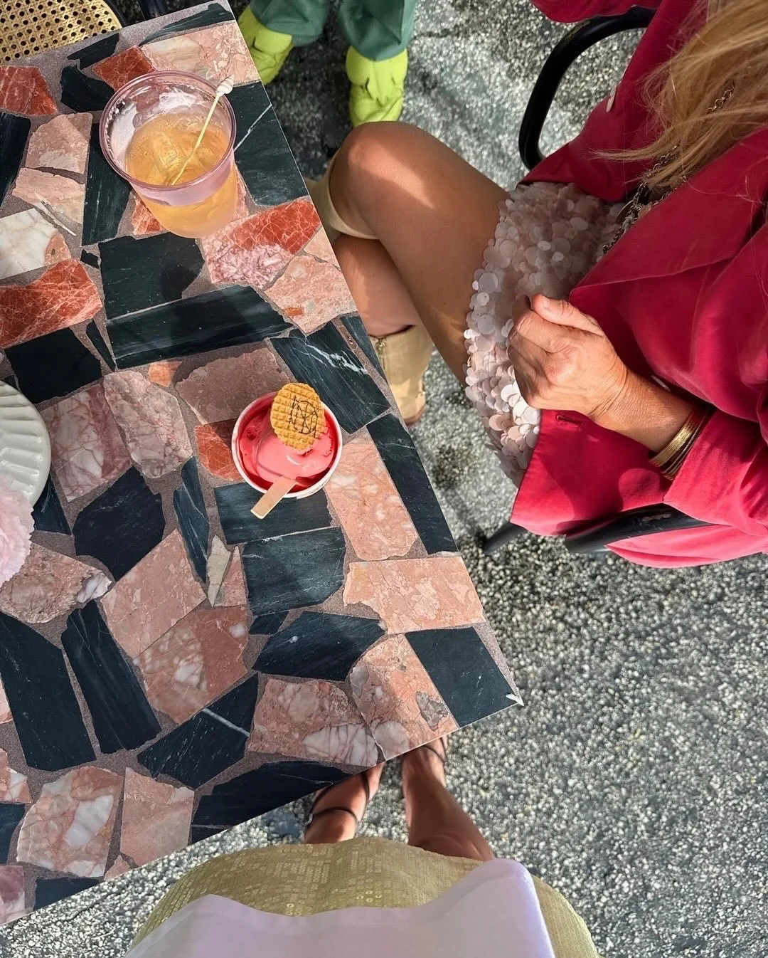 gelato party 🍨 //

gelato in miami with our favorite designers is always a good idea 

take a scoop of our newest terrazzo by @moniomidesign PeZZI X MoNIOMI in Fraggo, Stracci, Stachio, Cello 〰️ YUM 🤤