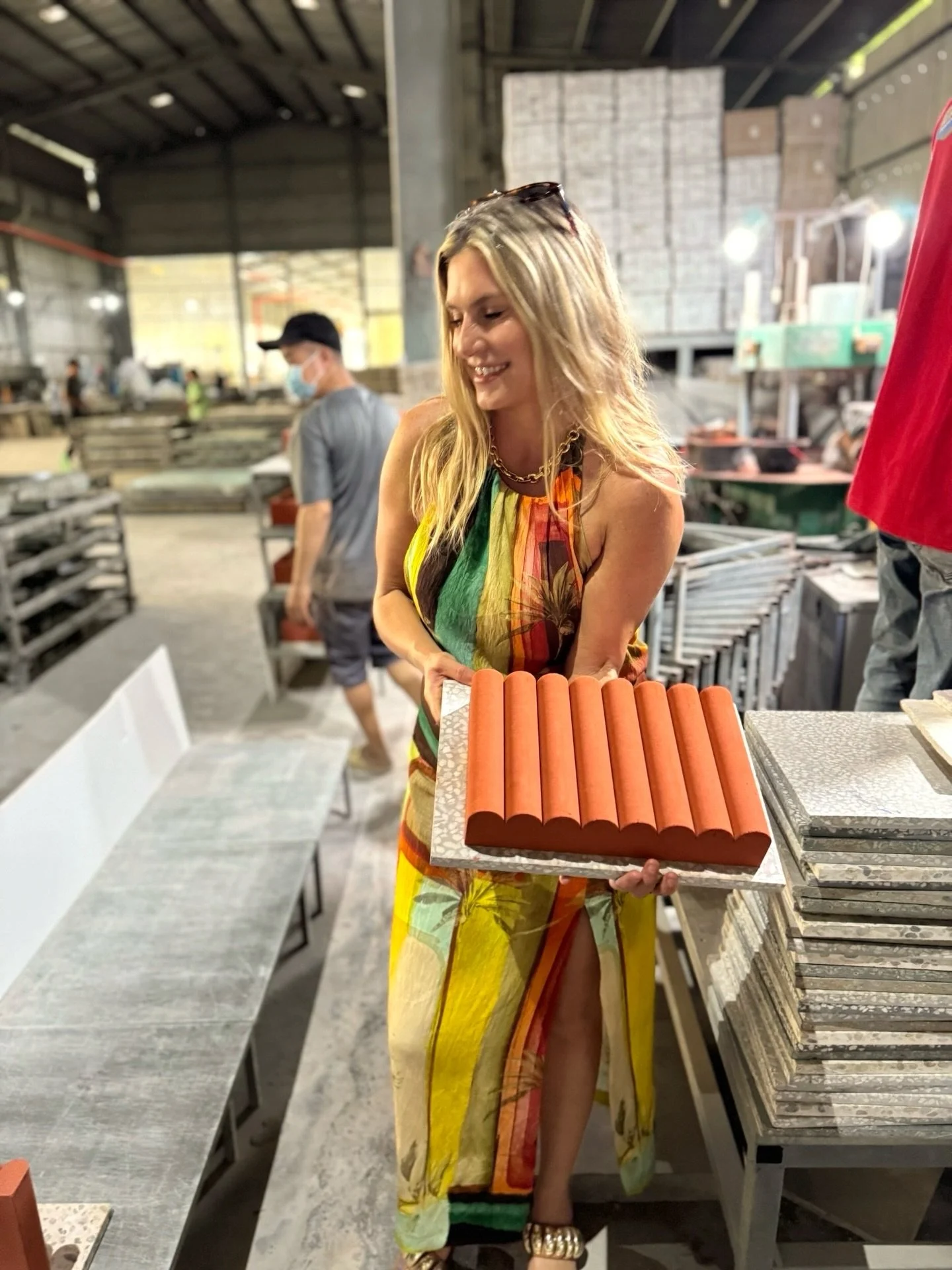 making SSS fluted bricks 🧱 //
⠀⠀⠀⠀⠀⠀⠀⠀⠀
〰️ add texture to any vertical application with our trestles x @sarahshermansamuel bricks &ndash; available in 2&rdquo; or 4&rdquo; thickness ✔️