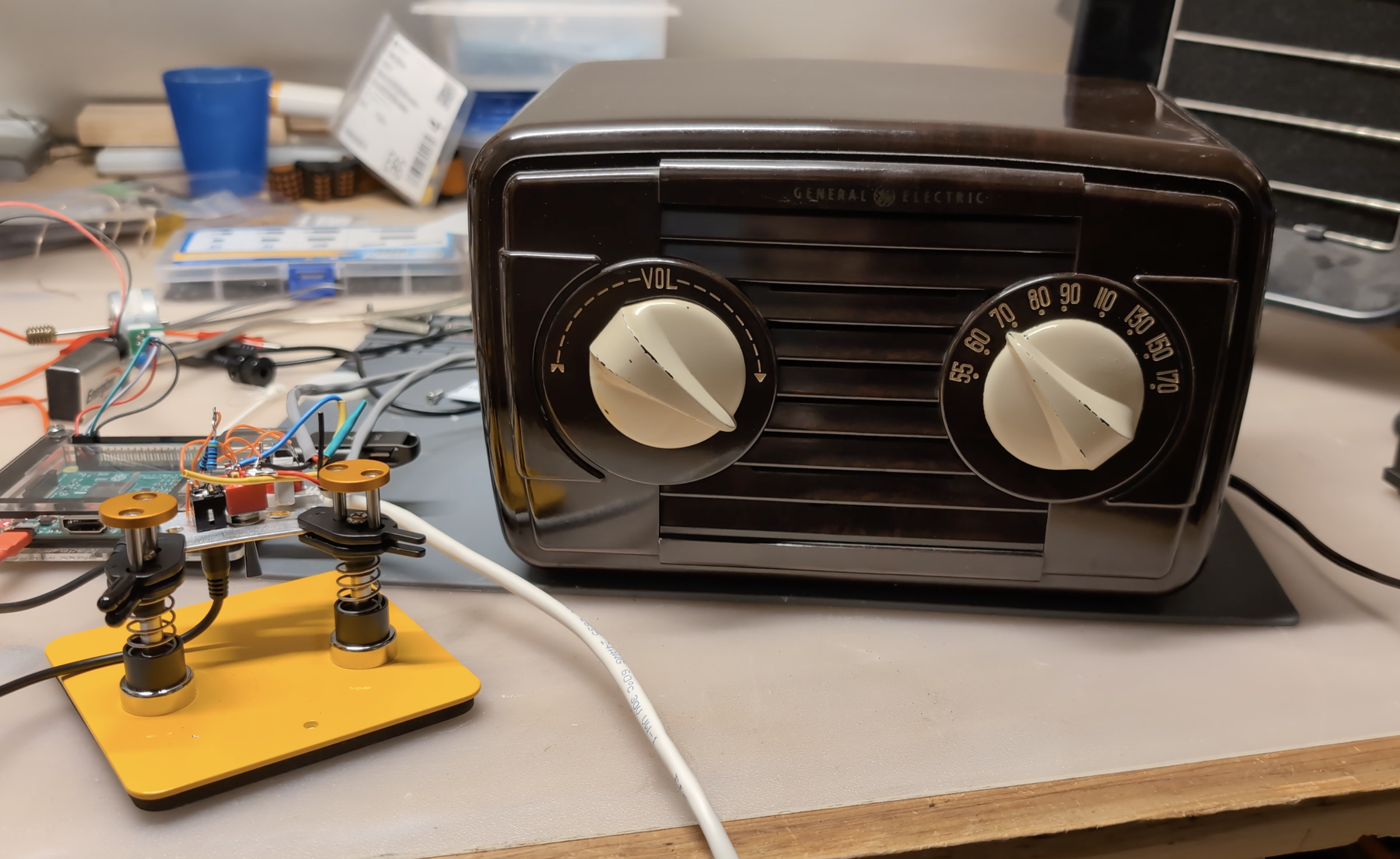Turning my 1948 GE Radio into a time machine