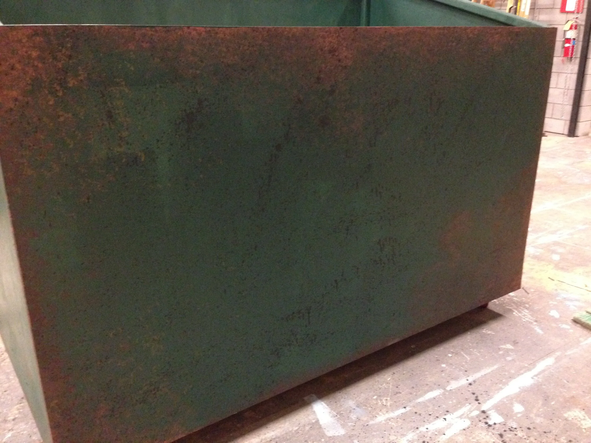 The Wedding Singer, Columbus State University Riverside Theatre Complex 2015, rusty dumpster