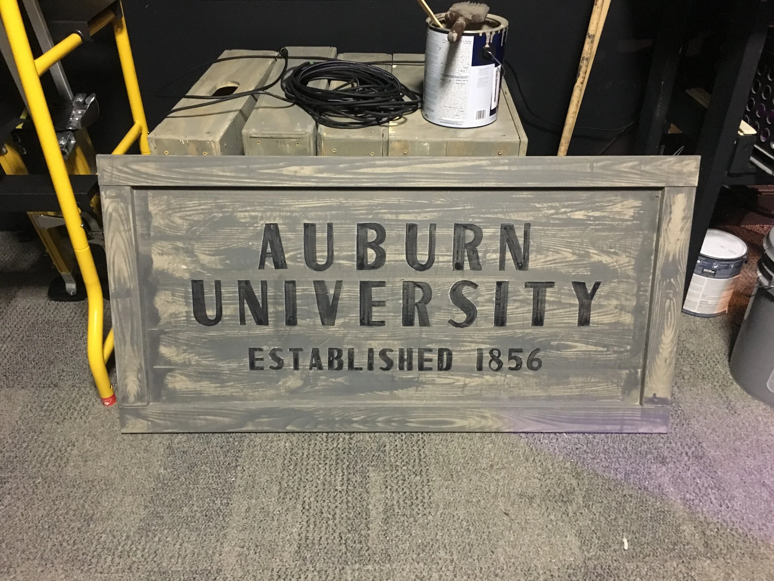 Big Fish, Orbit Arts Academy 2018, Auburn University campus sign