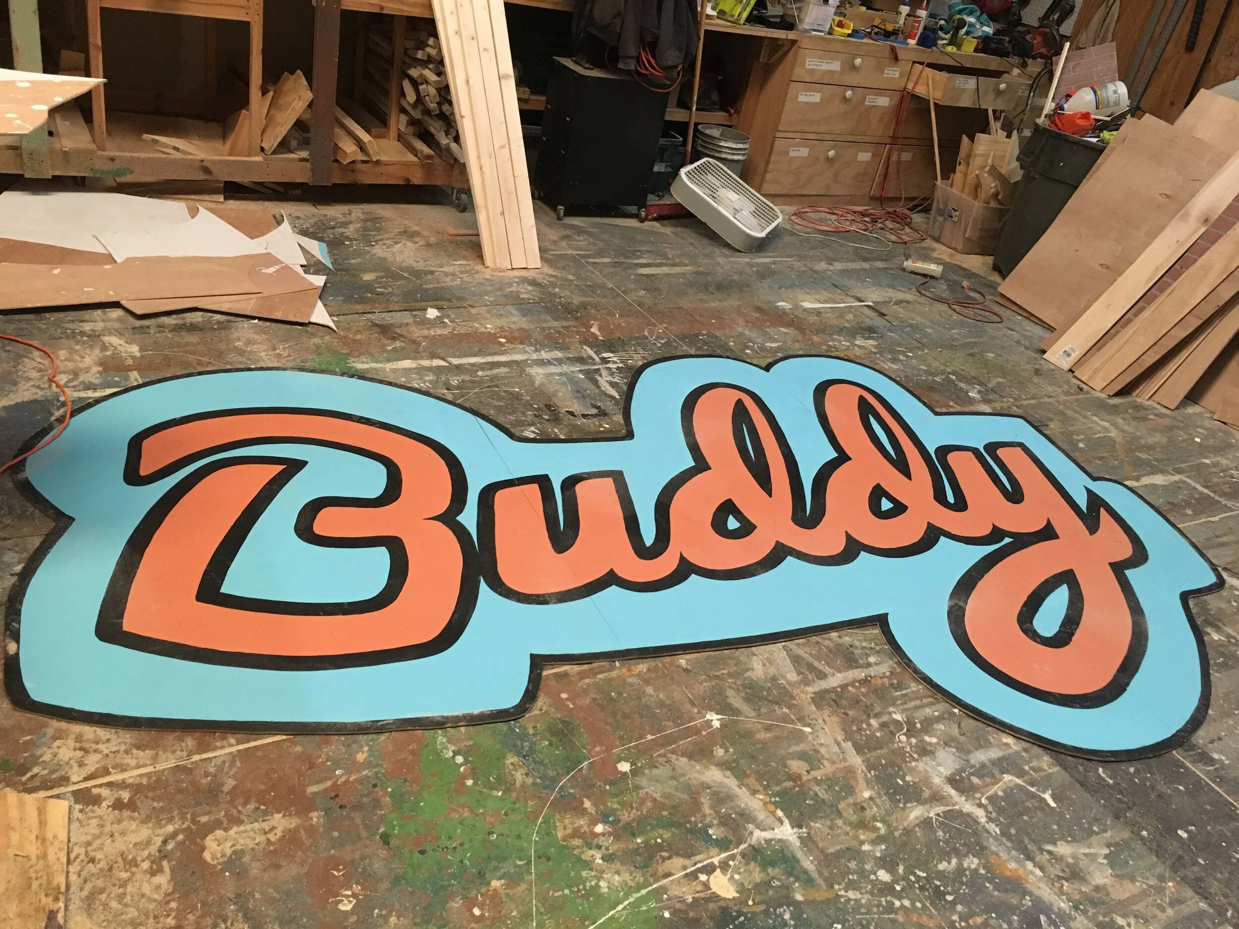 The Buddy Holly Story, Georgia Ensemble Theatre & Conservatory 2018, Buddy Title Sign