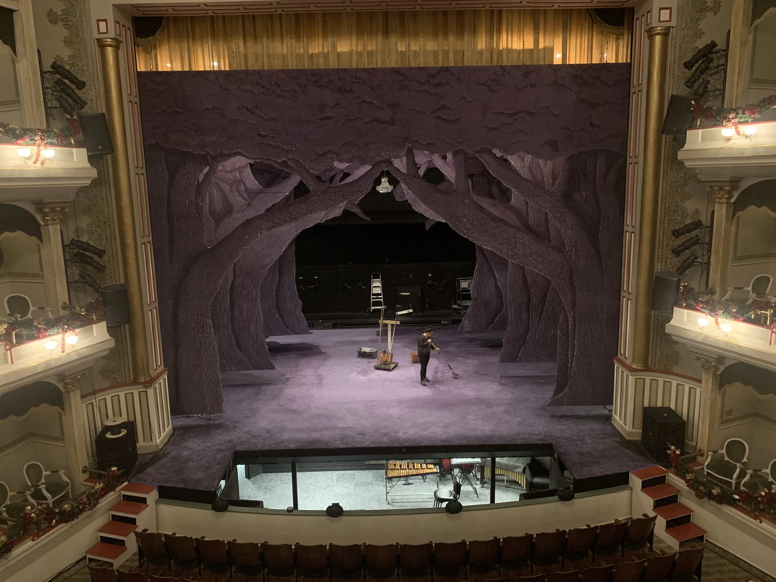 Cinderella, Springer Opera House 2019, Enchanted Forest Tree Portals (process)