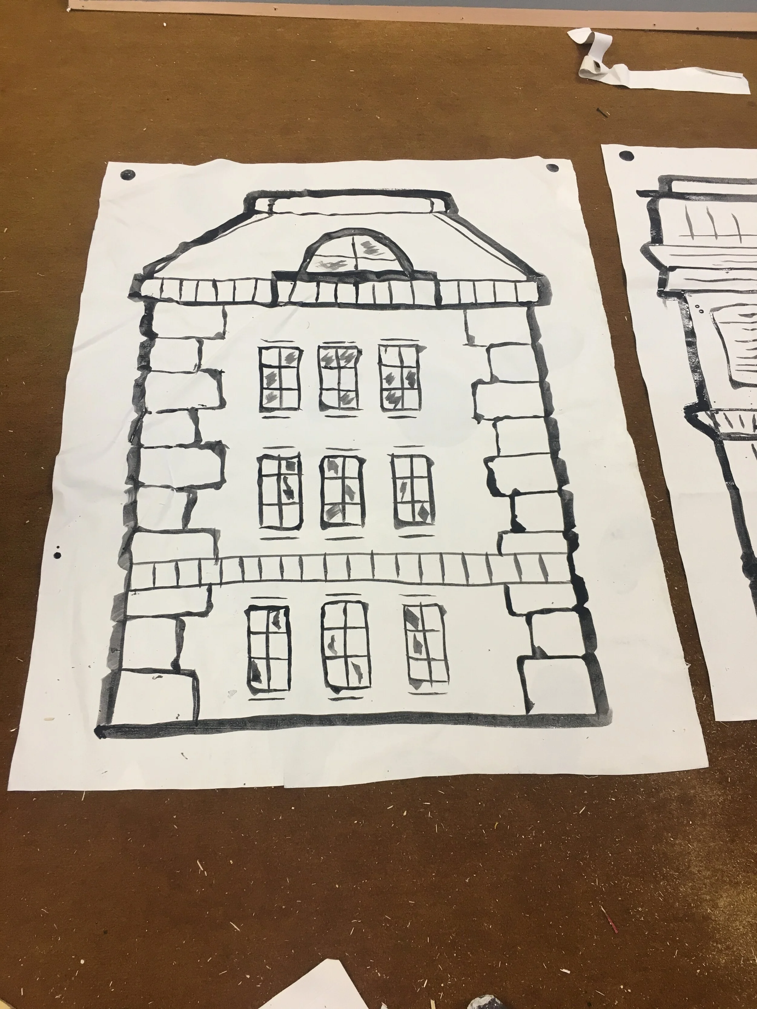 Aristocats Jr., Orbit Arts Academy, set dressing illustrations