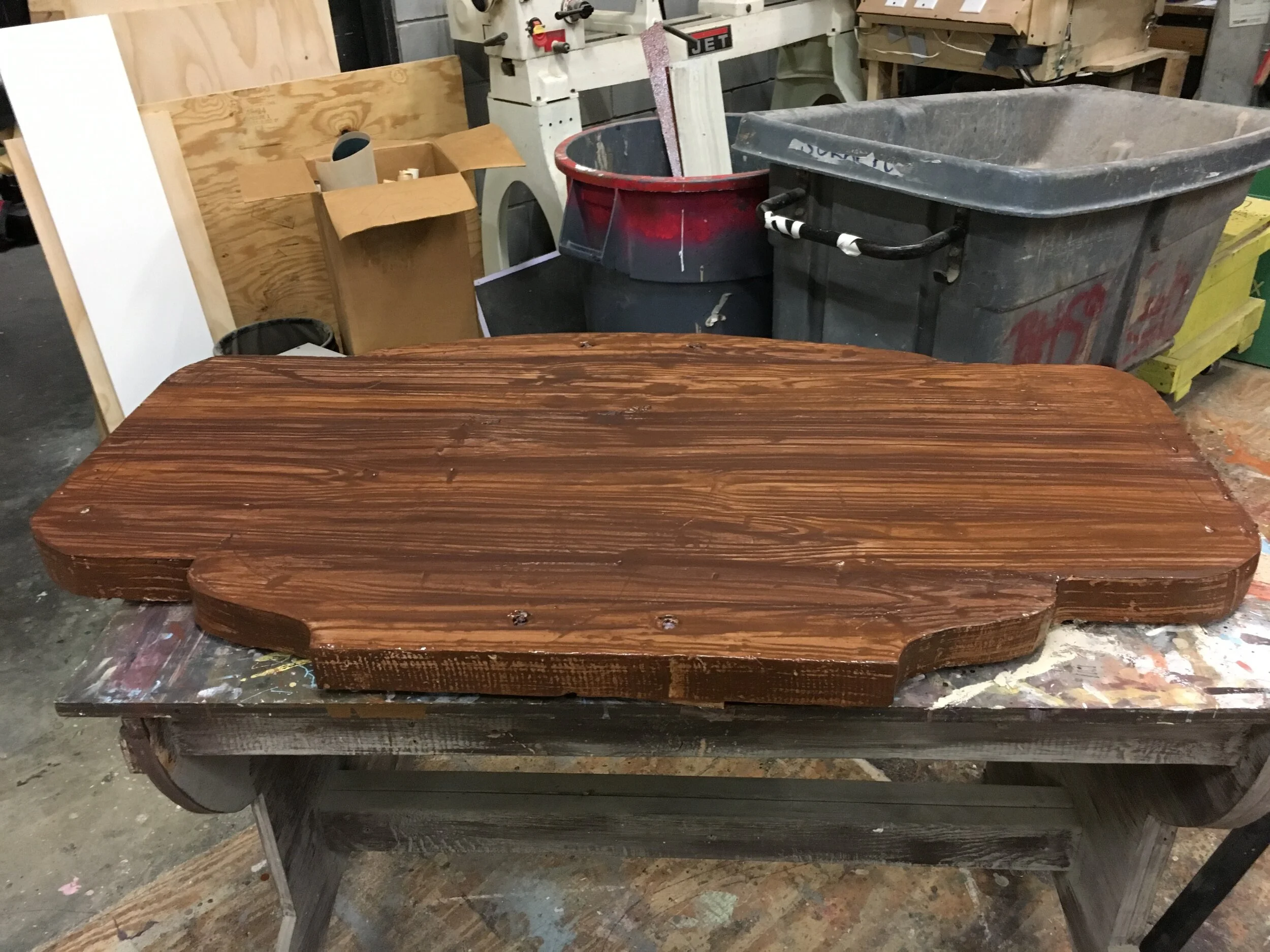 Wood grain sign