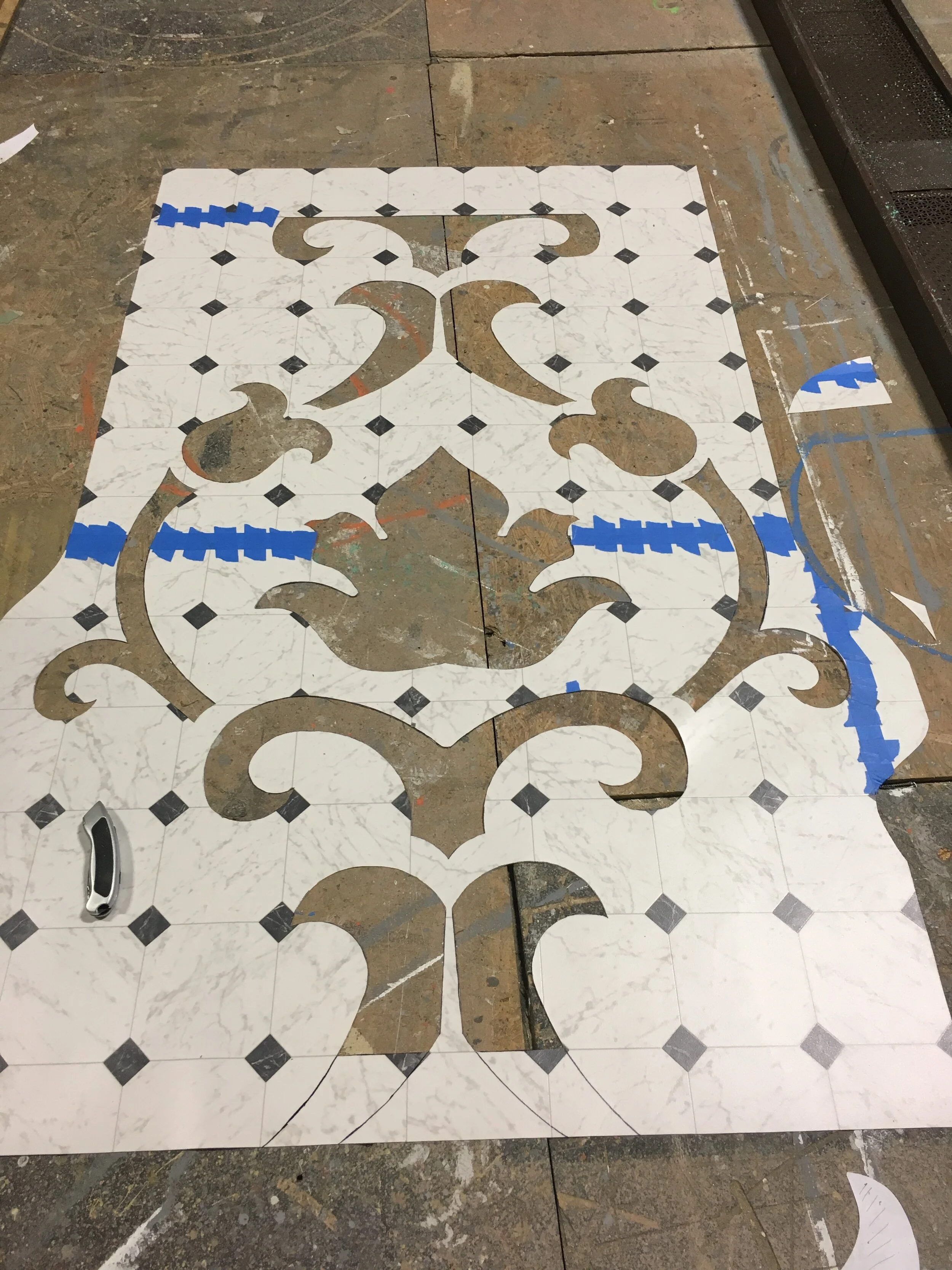 My Fair Lady, Atlanta Lyric 2017, DS Drop stencil (process)