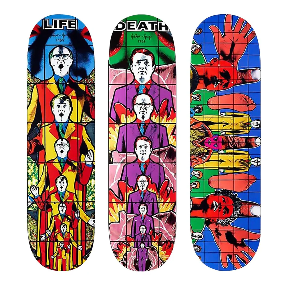 Gilbert & George Supreme Skateboard Decks - Set of 3 — The Museum Of__ 
