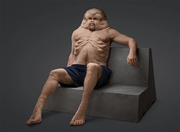 &lsquo;Graham&rsquo; is a sculpture created by Australian artist, Patricia Piccinini, depicting what the human body would look like if it evolved to survive car crashes. Designed for a road safety campaign for the TAC, Graham features a helmet skull,