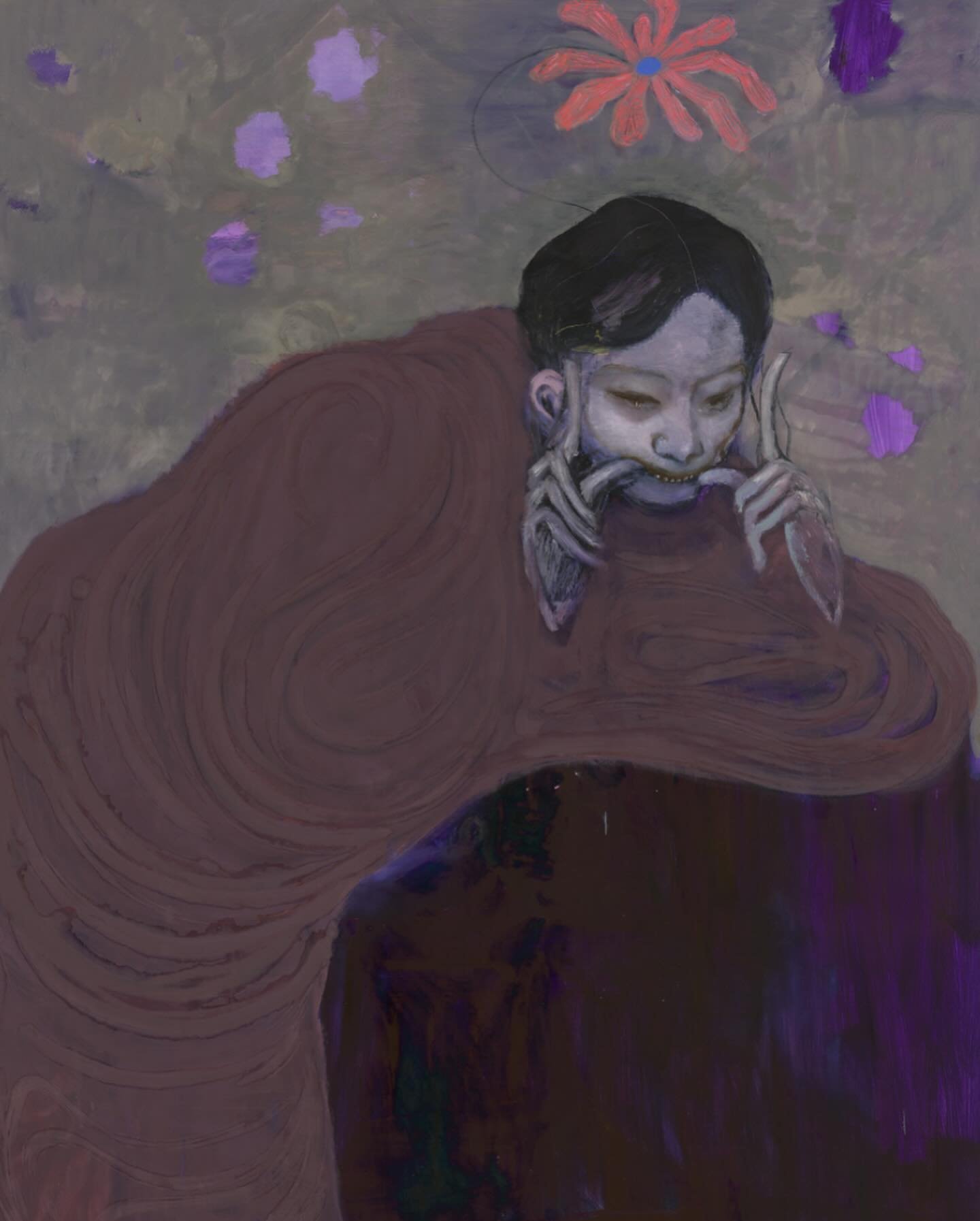 Beautifully horrifying paintings by Sanya Kantarovsky (1-2) and Tim Brawner (3-5)