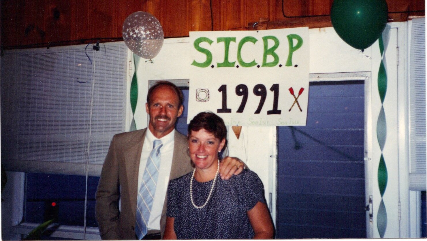 Renny and Barbara at the 1991 Lifeguards Ball.