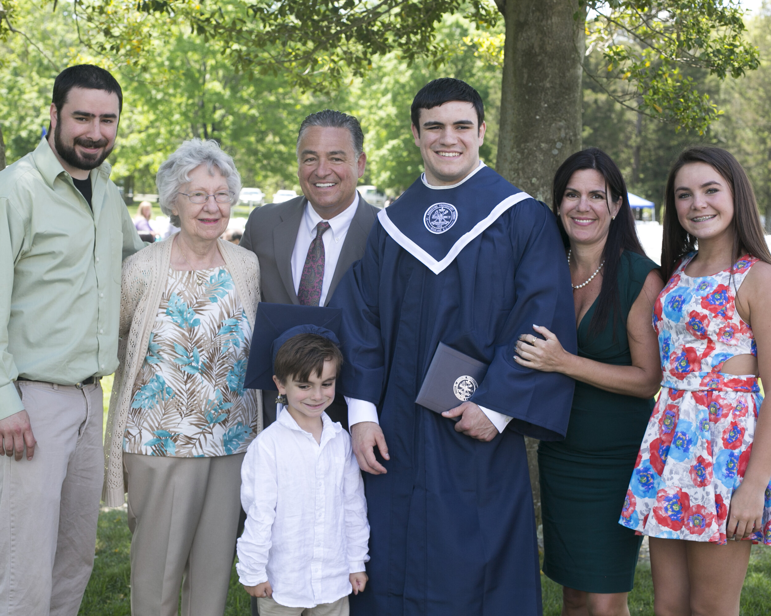 The Bennett family at James’ graduation from St. Augustine Prep.