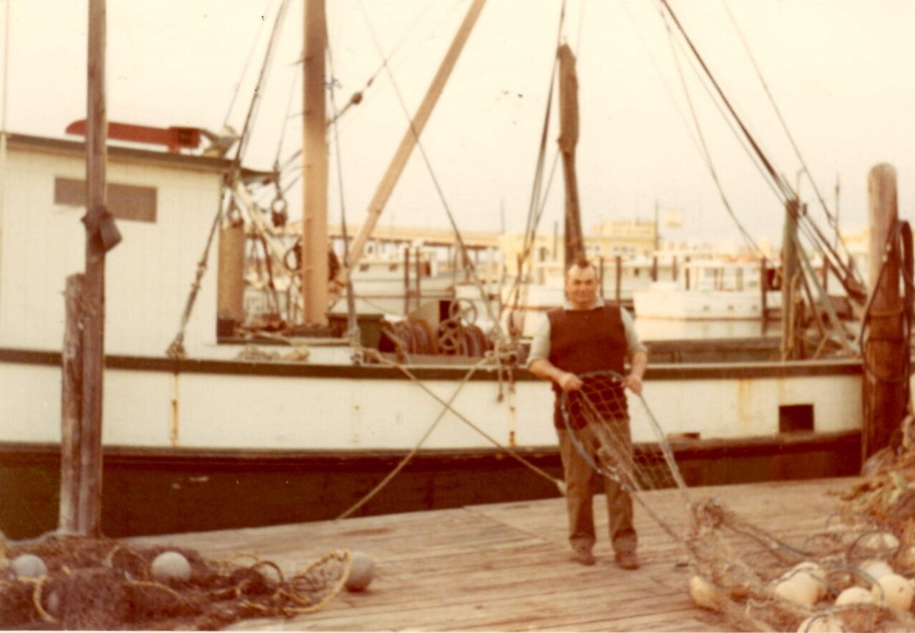 Mike Monichetti Sr. on the dock in 1971.