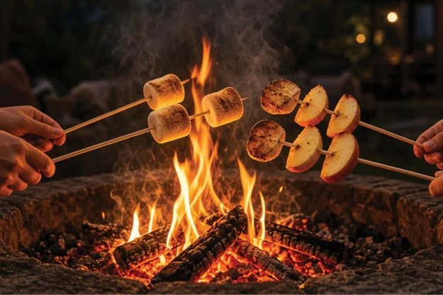Outdoor Entertaining: A Sweet September Welcome: Apples, Pumpkins &amp; Firelight