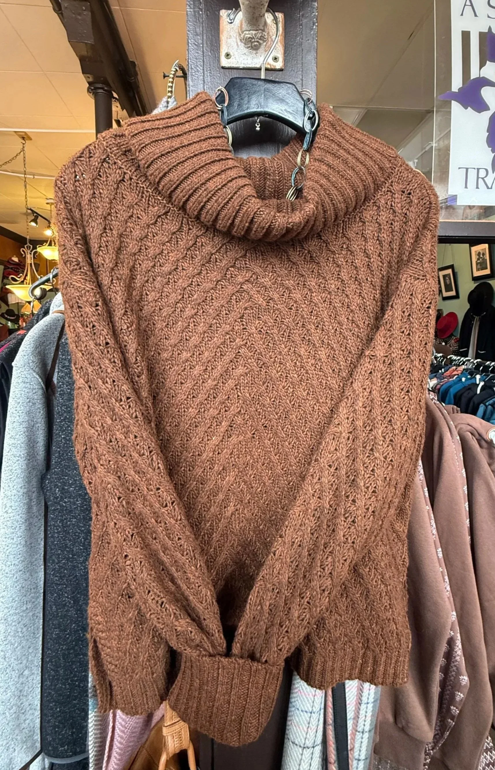 Charlie B Rust Sweater