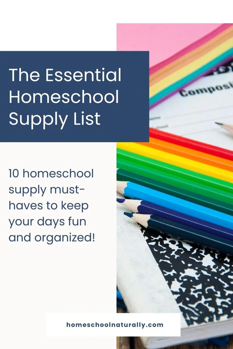 Homeschool Supply List — Homeschool Naturally