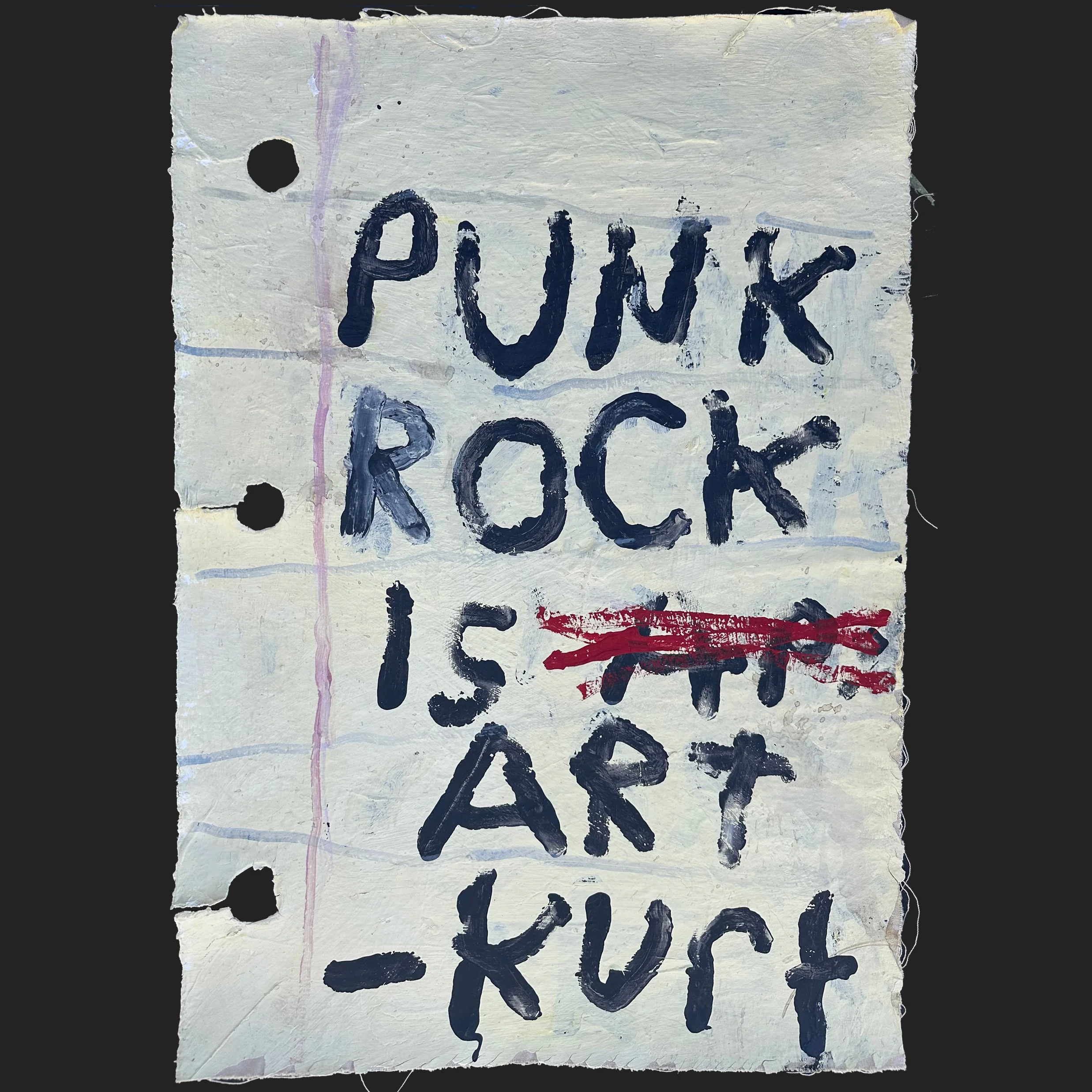 Kurt Cobain Journal / Punk Rock is Art #2