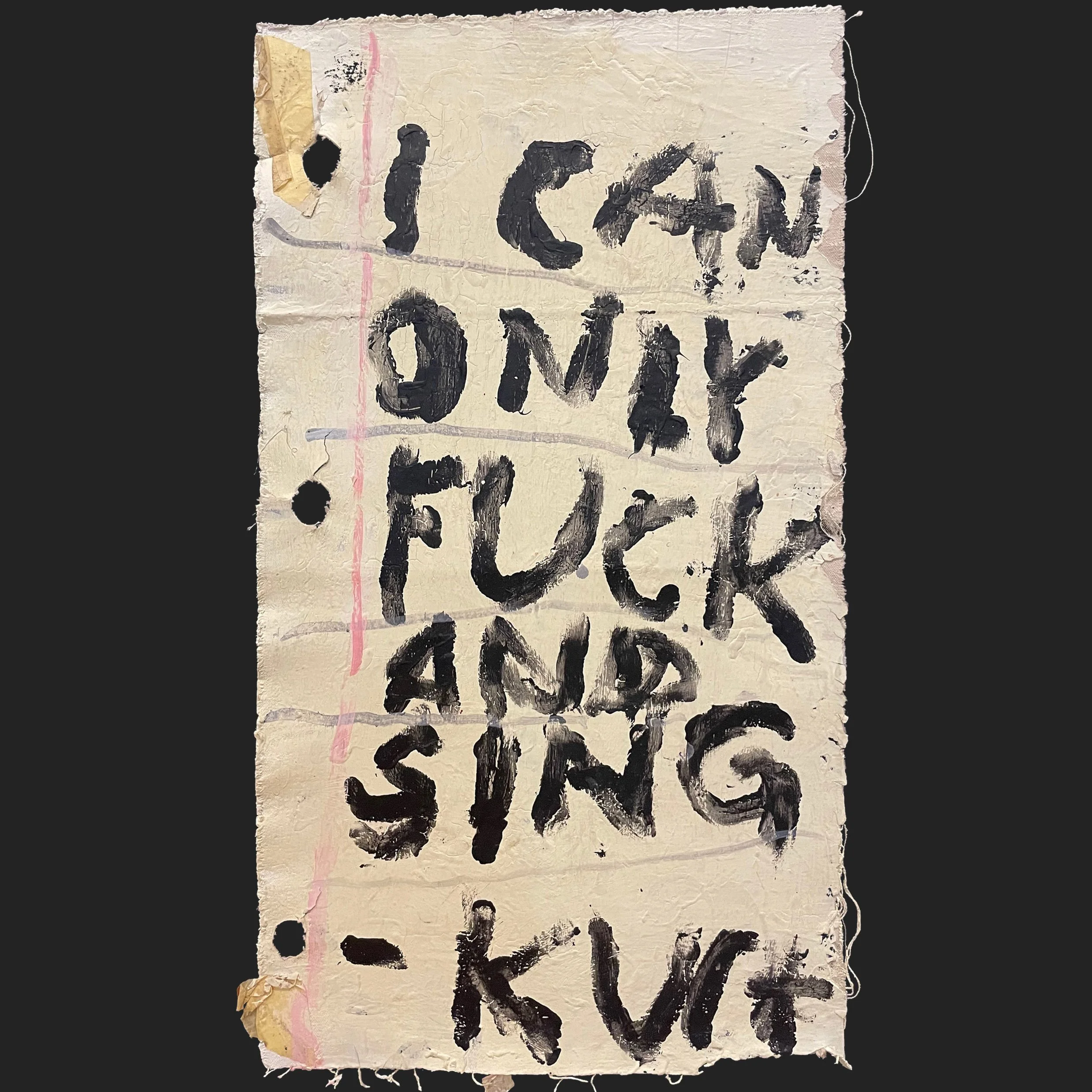 Kurt Cobain Journal / F*ck & sing