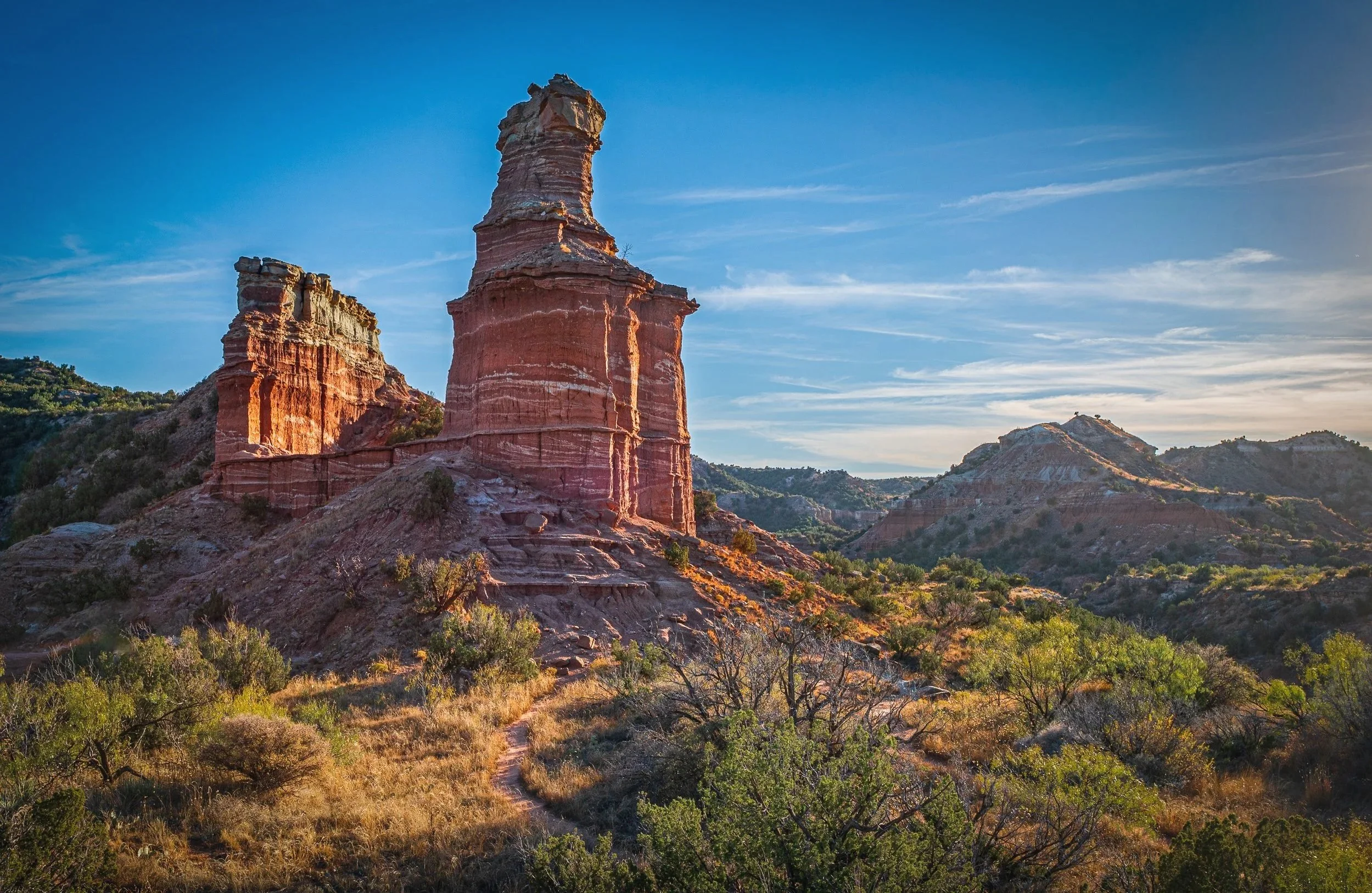 "The Lighthouse" In Late Afternoon / Palo Duro Canyon State Park / Canyon, TX