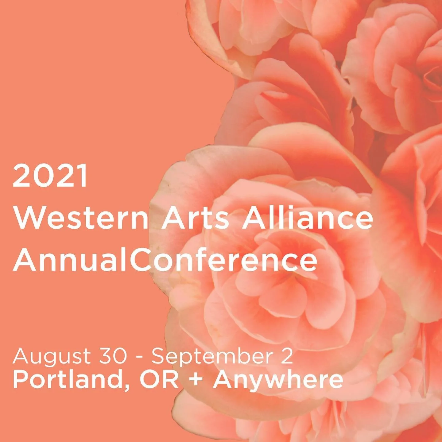 Registration is now open! 

The Western Arts Alliance Annual Conference has never been more vital. Join us to re-kindle relationships with colleagues and clients, re-start our work together, and re-energize our field. Online or in-person, the 2021 WAA conference offers essential networking, outstanding showcases, valuable discovery sessions, and topical workshops--everything you need to program a season, route a tour, or launch a project&mdash;even in these challenging times. 

🔆 Learn more via the link in our profile!